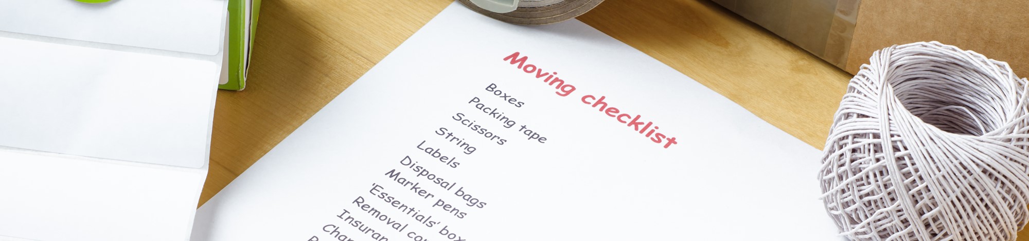 pre moving checklist