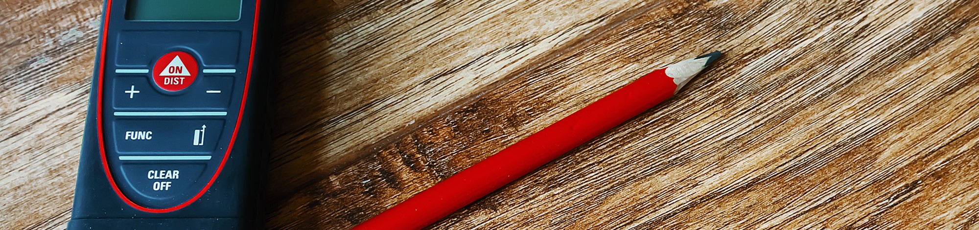 Pencil on wooden table