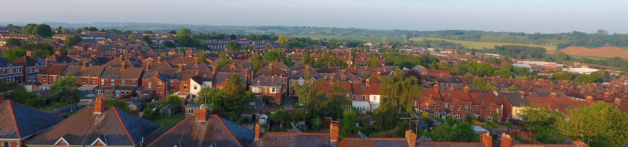 Ariel view of UK houses