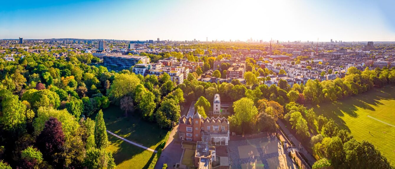 housing-market-aerial-view-holland-park-morning-london