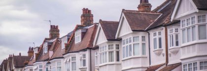 row of uk houses