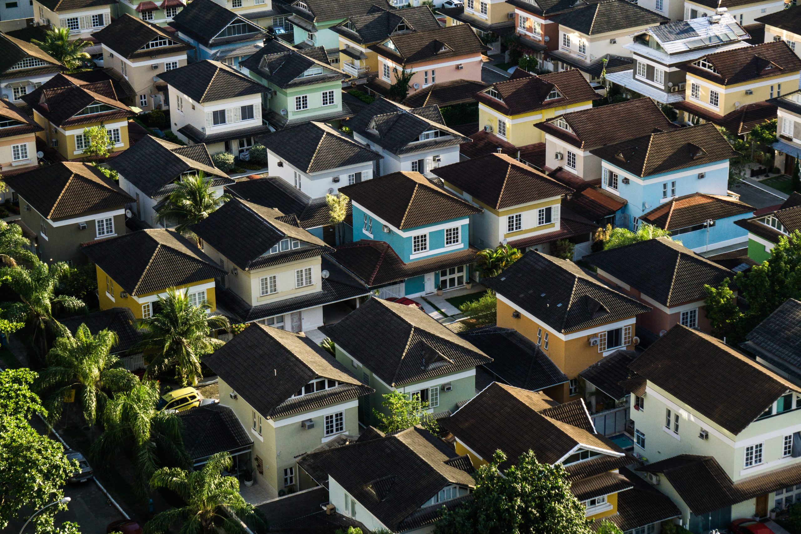 Ariel Shot of Houses