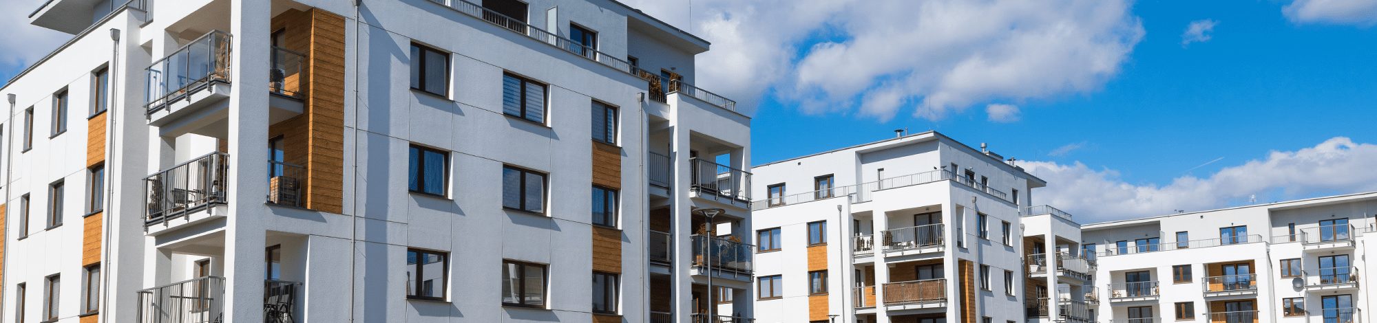 outside view of a slection of modern flats