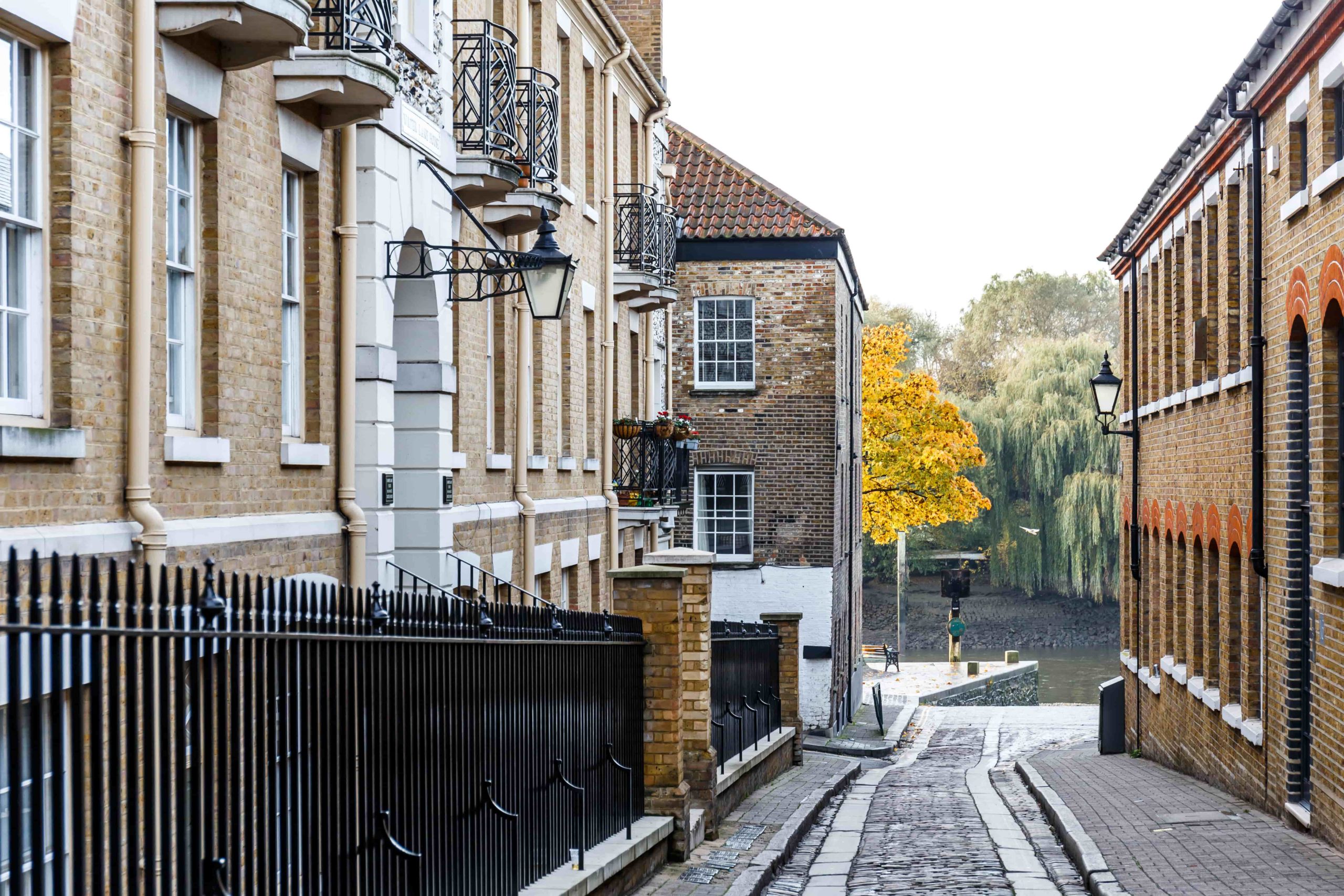 Private house in Richmond suburb of London in autumn, London