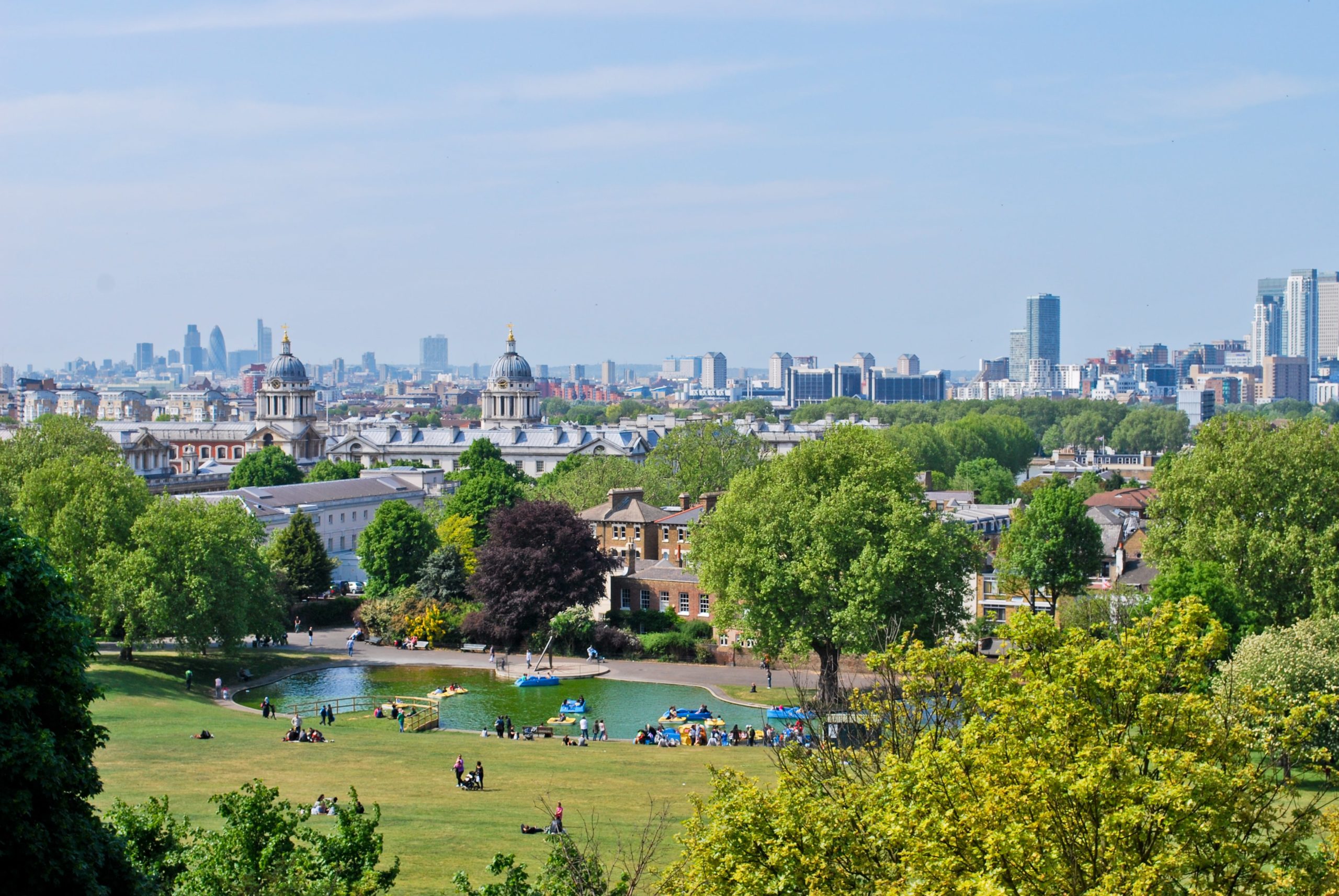 Greenwich park in summer